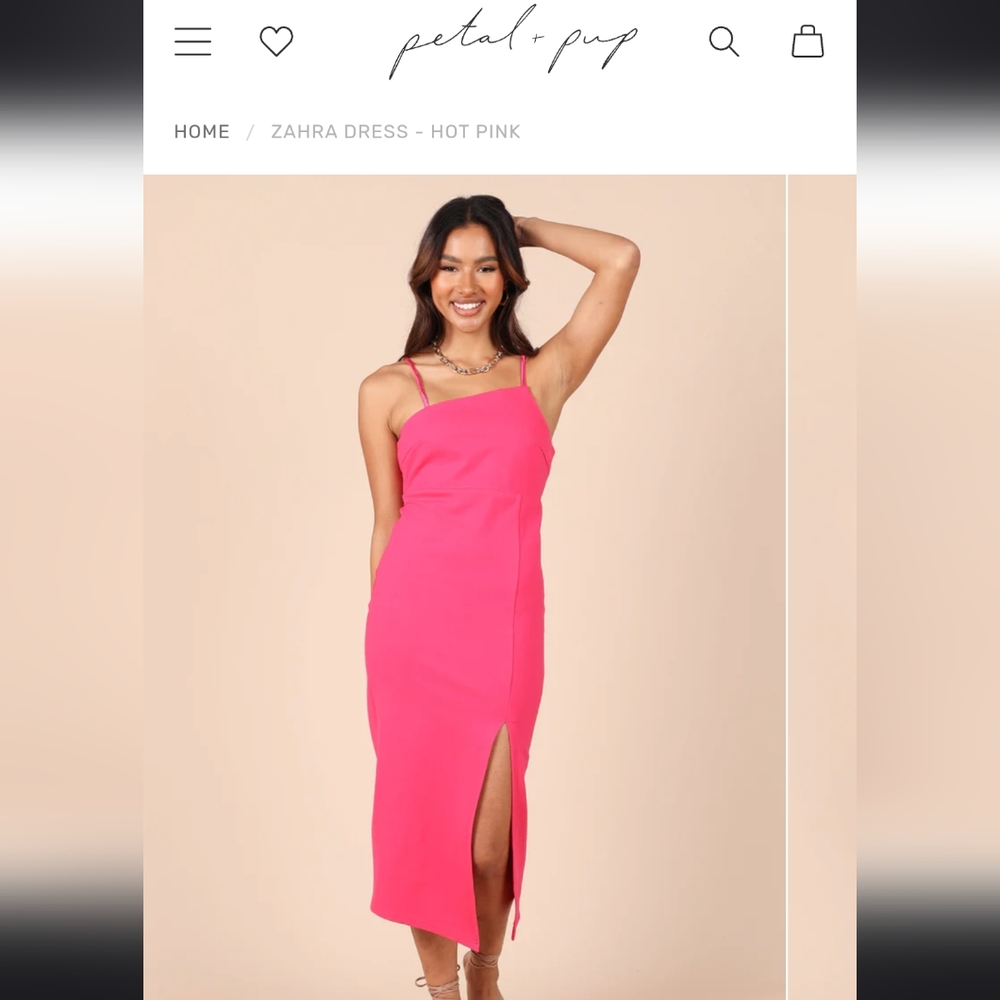 NWT Hot Pink Petal and Pup Zahra Dress